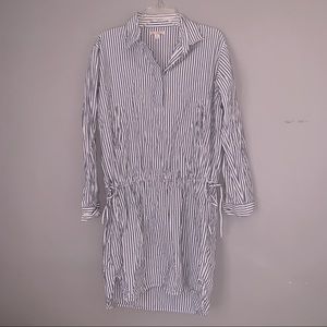 Striped collared dress